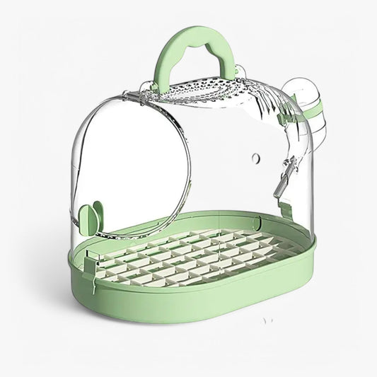 Lightweight Pet Carry Cage for Small Animals and Birds