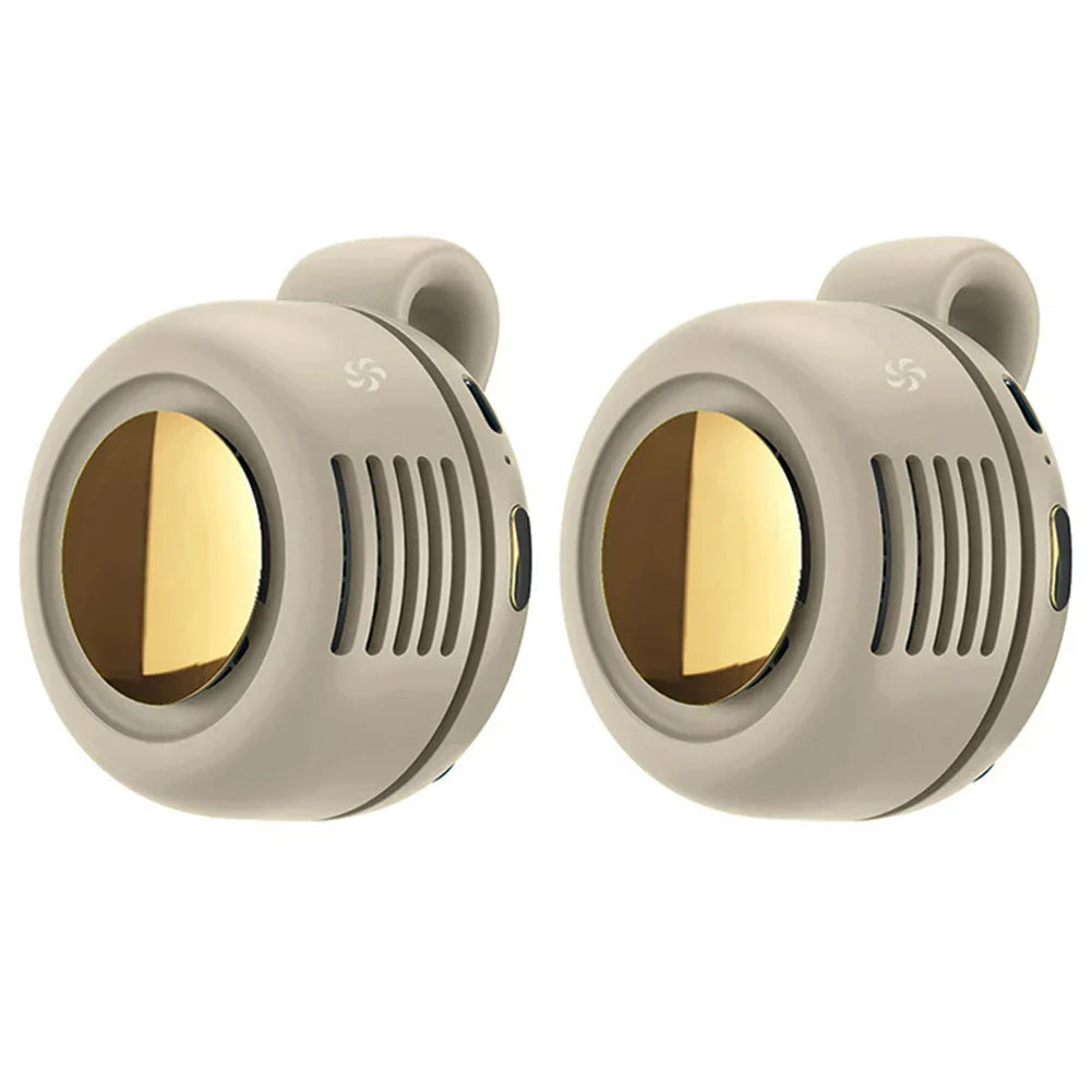 Bladeless Fan with Waist Mount – 360° Adjustable Design