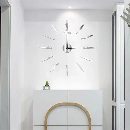 Unique Large Acrylic Wall Clock in Modern Design