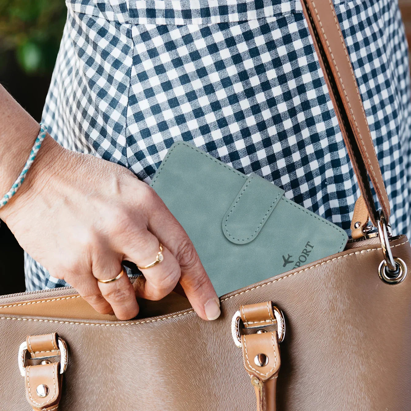 Compact Passport Holder with RFID Protection | Elegant Leather Look for Men & Women