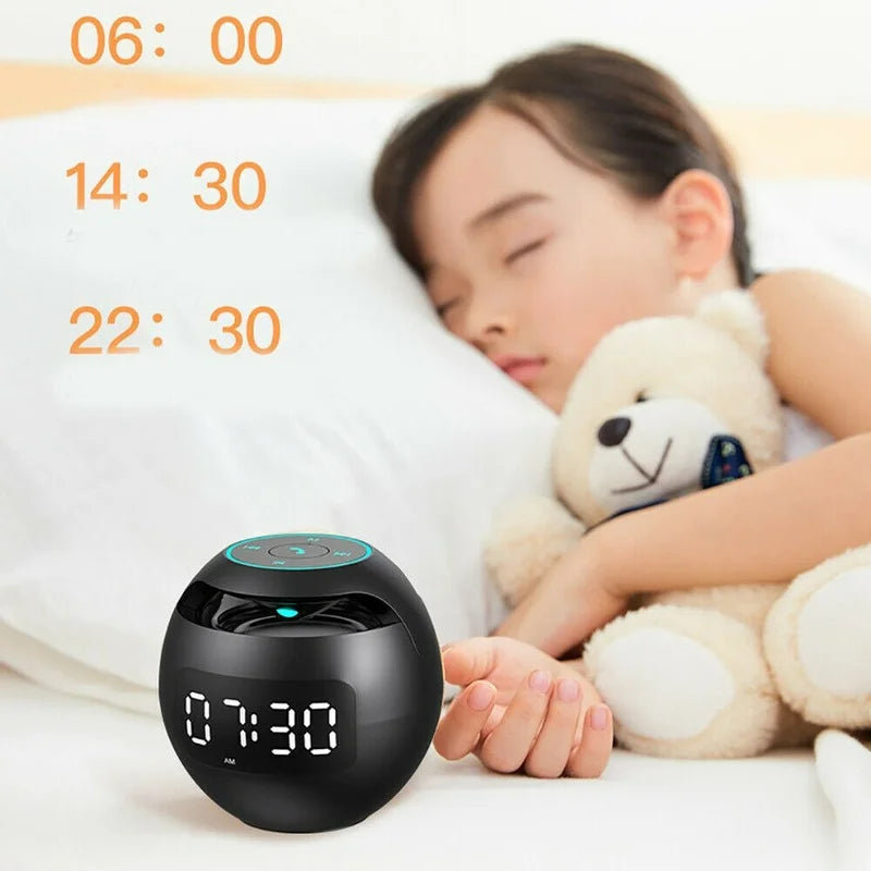 Bluetooth Speaker Alarm Clock with LED Mood Lighting