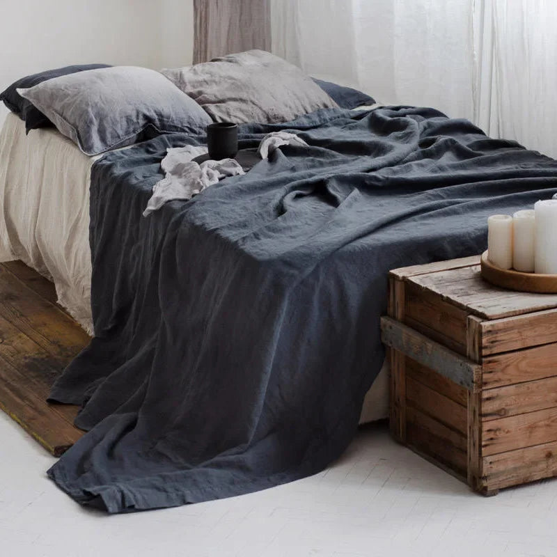 Cool and Comfortable Linen Bed Sheet for Relaxing Sleep