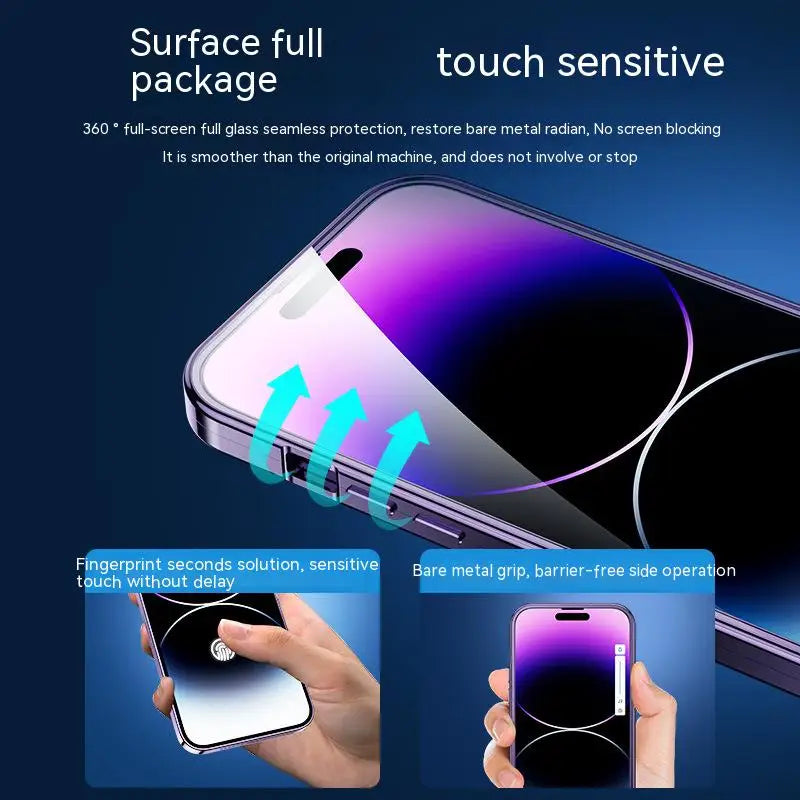 Magnetic 360° Full-Screen Lens Case for iPhone 15 14 13 - Aluminum