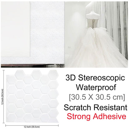 Stylish 3D Hexagonal Wall Decals for Modern Spaces