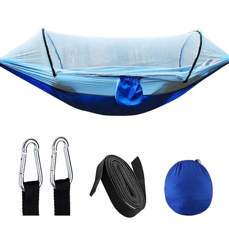 Outdoor Hammock with Mosquito Net and Quick Closure – 200 kg Capacity