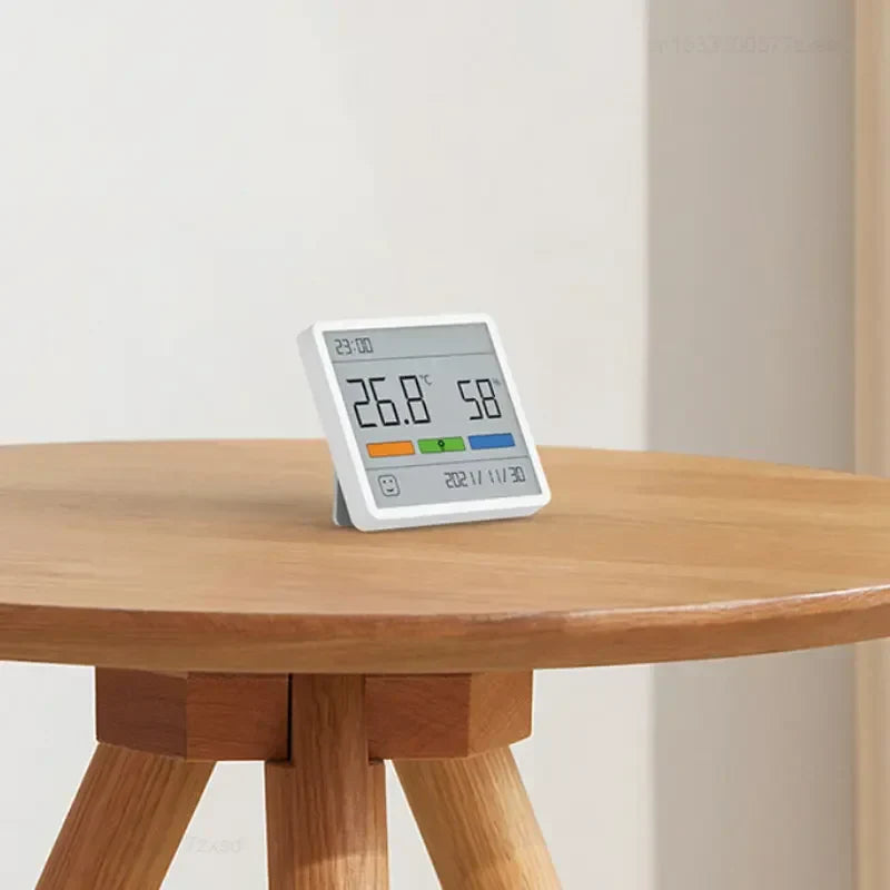Digital Thermometer and Humidity Meter with Clock for Indoor Use
