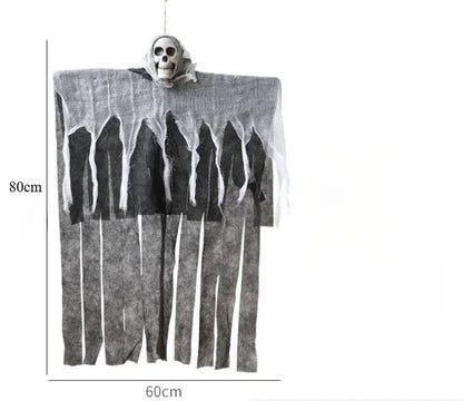 Hanging LED Skull Spirit Decoration for Halloween - 57 x 80 cm
