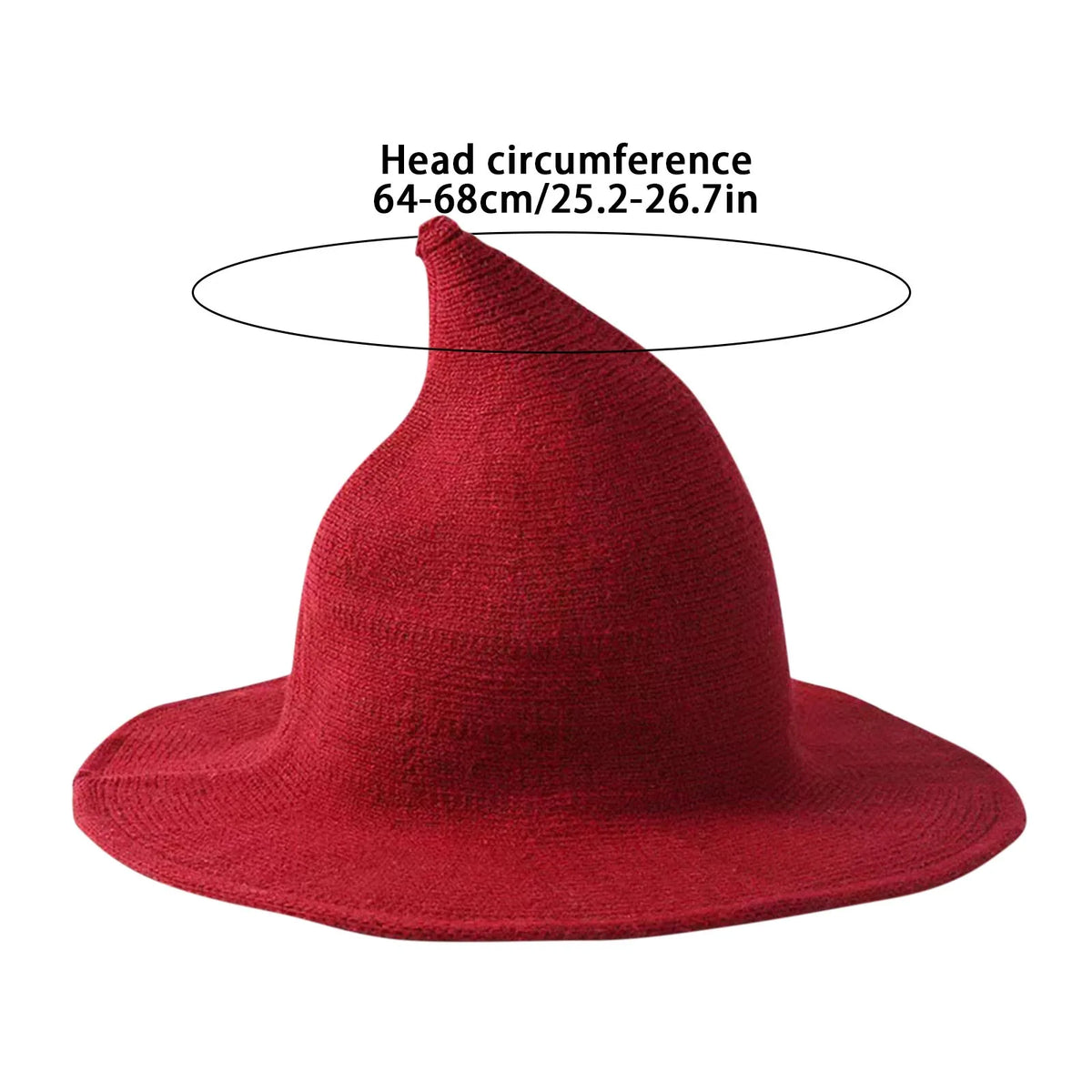 Chic Foldable Witch Hat – Cozy Crochet Accessory for Winter and Halloween