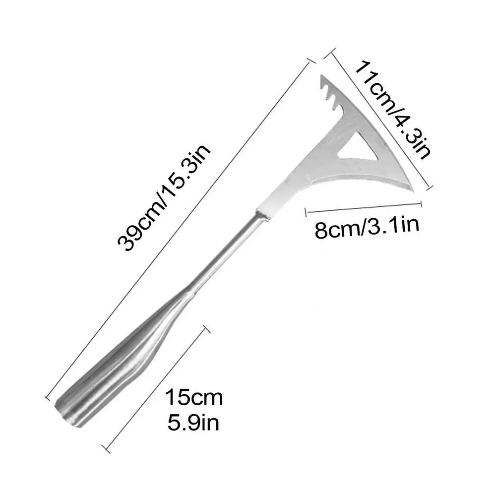 Weed Removal Tool for Garden and Paving – Stainless Steel and Wood