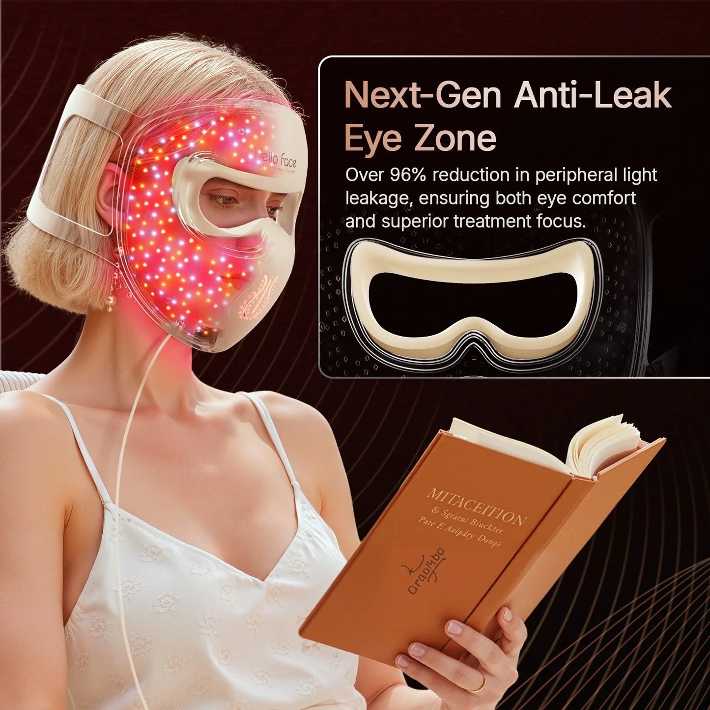 4D Silicone LED Face Mask for Light Therapy – 311 LEDs for Skin Care