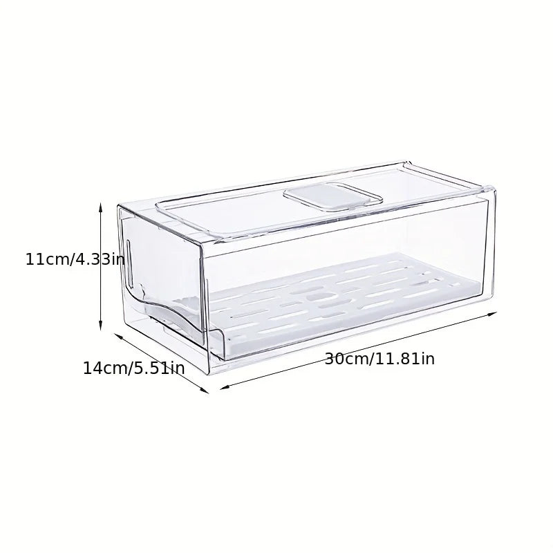 Expandable Drawer Organizer for Refrigerator | BPA-Free Storage Solution