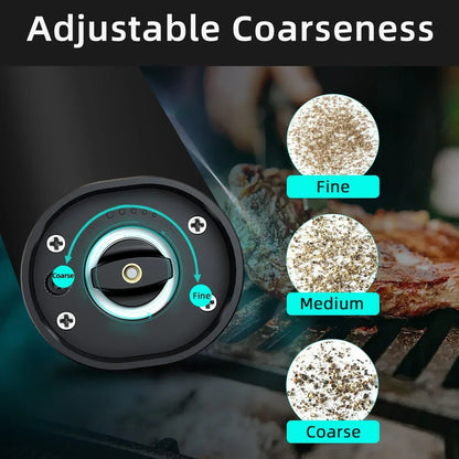 Set of Electric Mills for Salt and Pepper - Spice Grinder