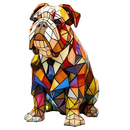 Whimsical Canine Table Lamp – Enchanting Colorful Glow