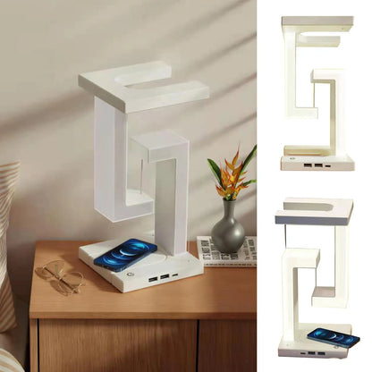 Wireless Night Lamp with Anti-Gravity Orbit Charging Feature