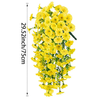 Artificial Morning Glory Garland – 75 cm – Outdoor & Wall Decor for Garden & Weddings