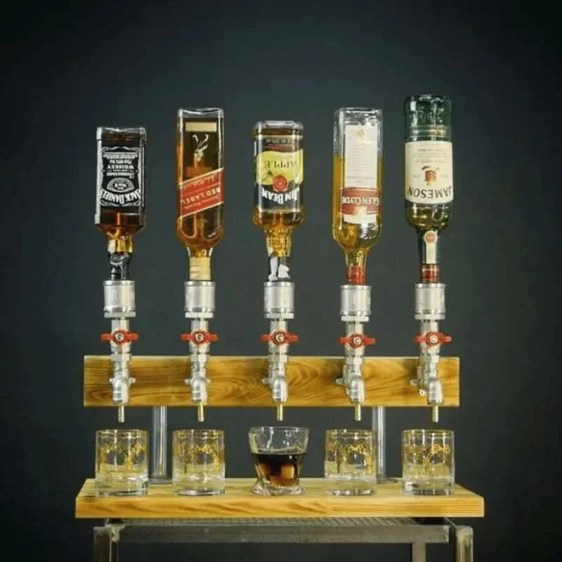 Wooden Drink Dispenser – 5L Beverage Server with Tap
