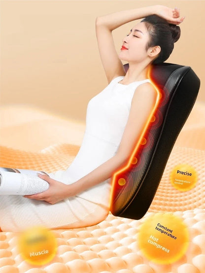Neck and Back Massager with Heat – Deep Kneading Massage Cushion