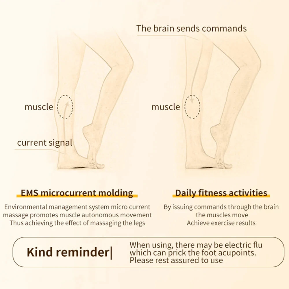 Remote-Controlled Foot Massager Pad – 8 Modes, 32 Intensities, USB Rechargeable, 20-Minute Auto Shut-Off