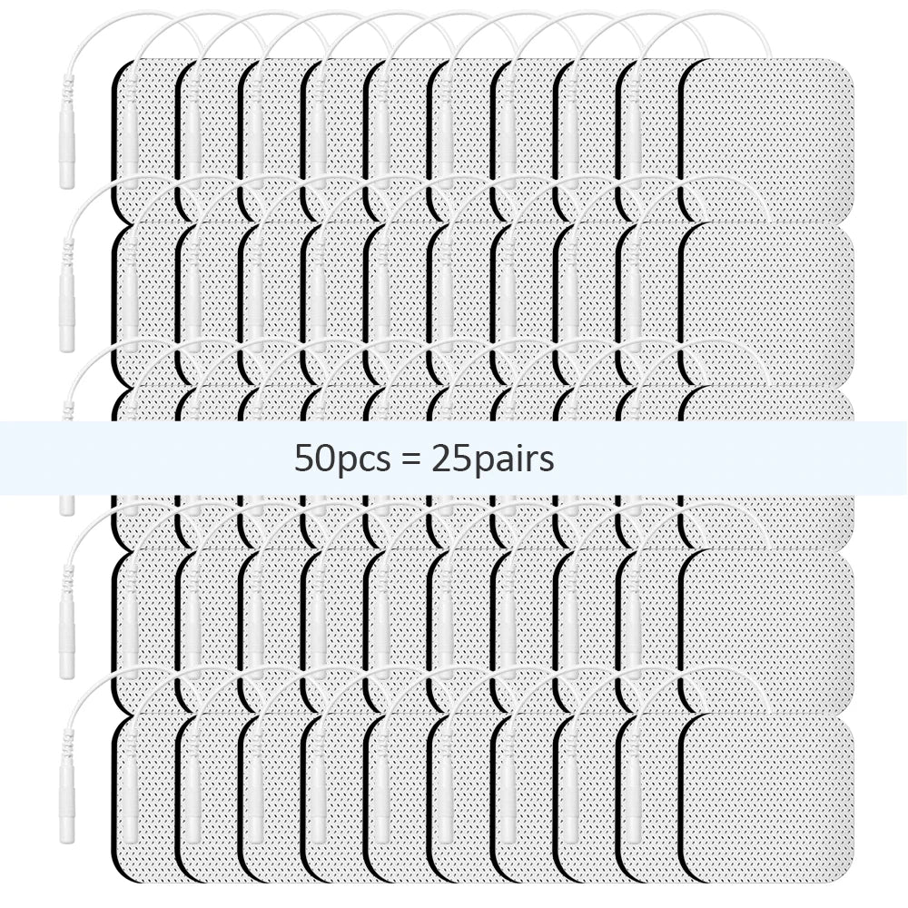 Therapeutic TENS Gel Electrode Pads - Muscle Stimulator Massage Patches for Physiotherapy Relief