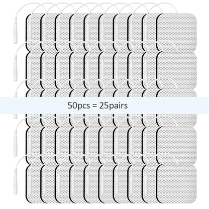 Therapeutic TENS Gel Electrode Pads - Muscle Stimulator Massage Patches for Physiotherapy Relief