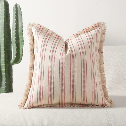 Chic Textured Cushion Cover with Elegant Stripes