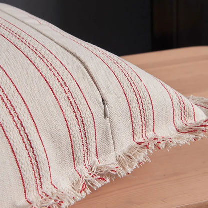 Chic Textured Cushion Cover with Elegant Stripes
