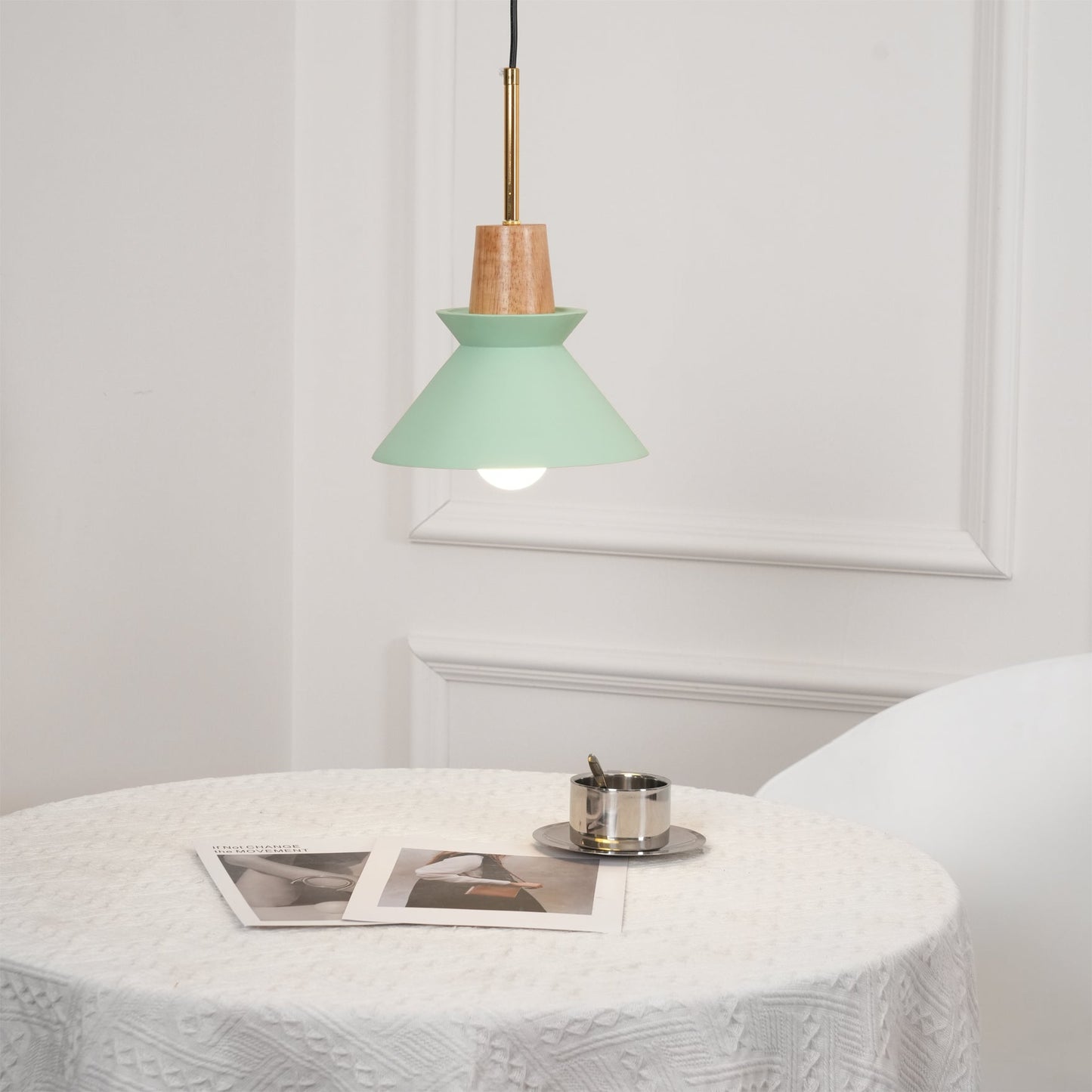 Pendant Lamp with Nordic Halo Design