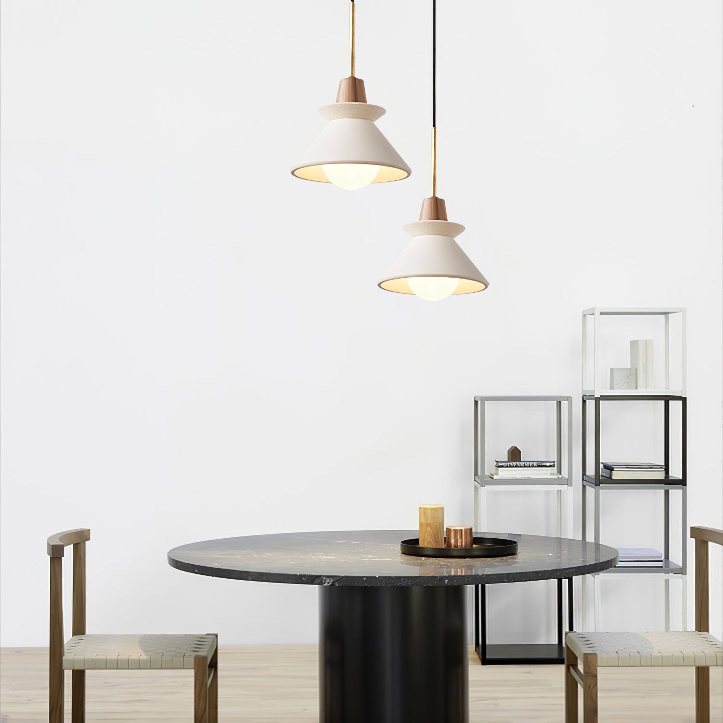 Pendant Lamp with Nordic Halo Design