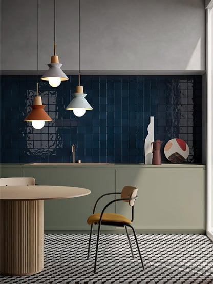 Pendant Lamp with Nordic Halo Design