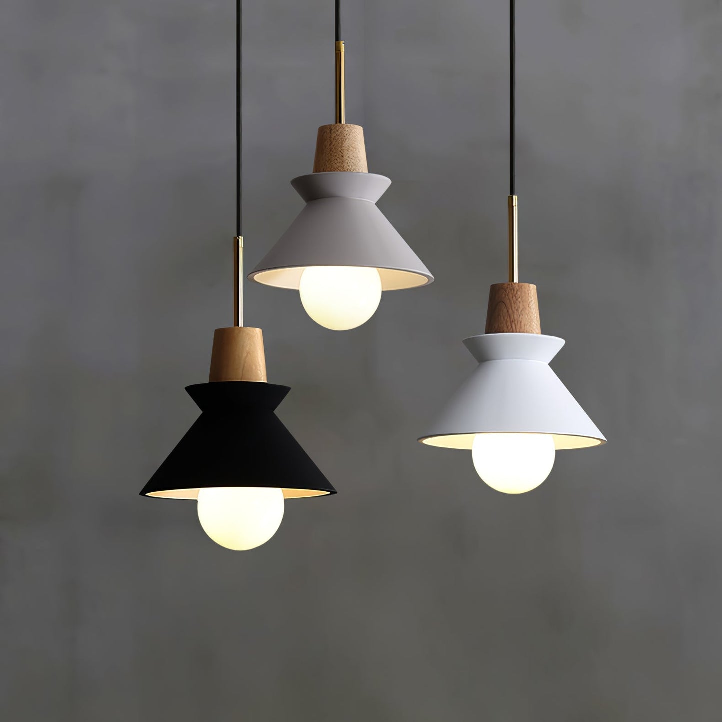 Pendant Lamp with Nordic Halo Design