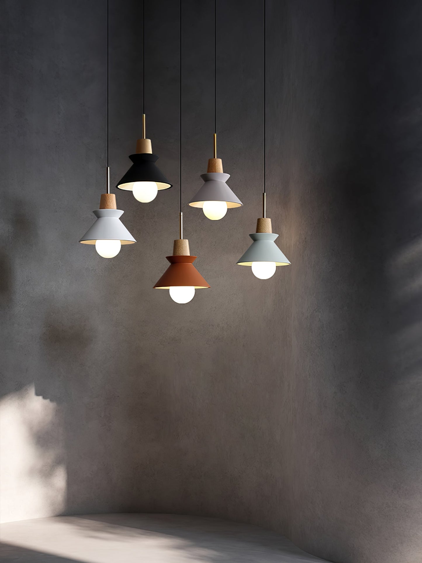 Pendant Lamp with Nordic Halo Design
