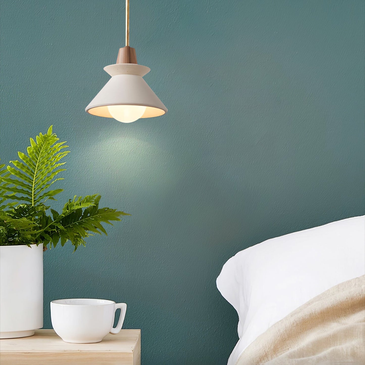 Pendant Lamp with Nordic Halo Design