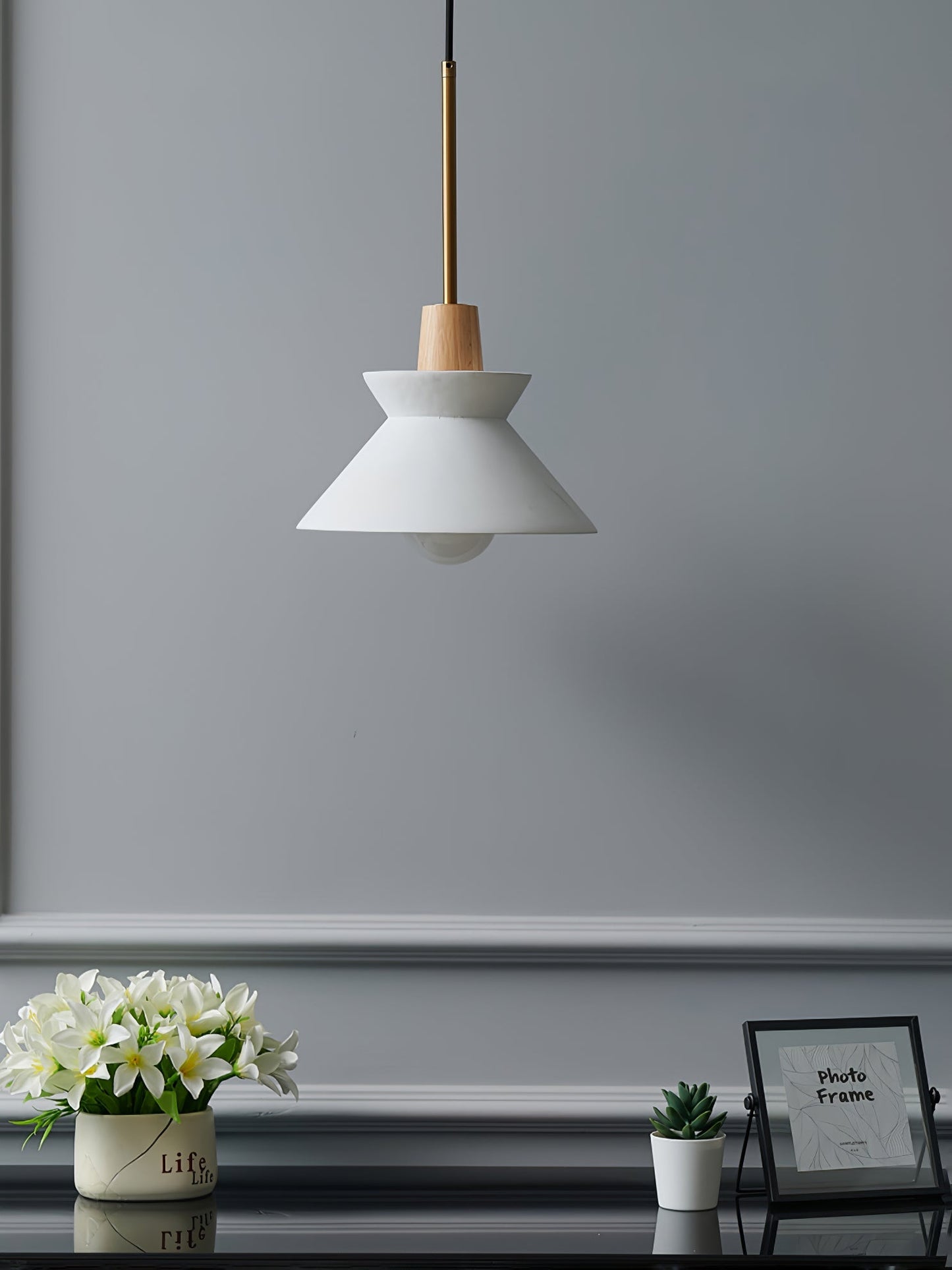 Pendant Lamp with Nordic Halo Design