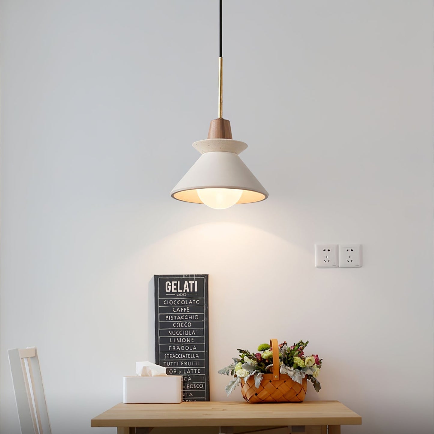 Pendant Lamp with Nordic Halo Design