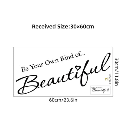 Inspirational Quote Wall Decal – Removable Peel and Stick Art for Home