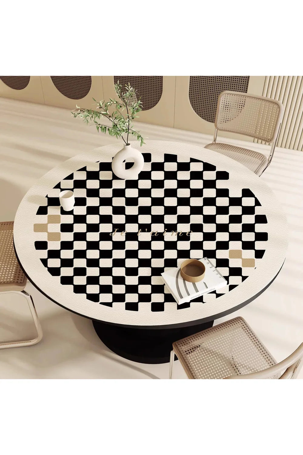Round Table Cover for Dining - Circular Tablecloth