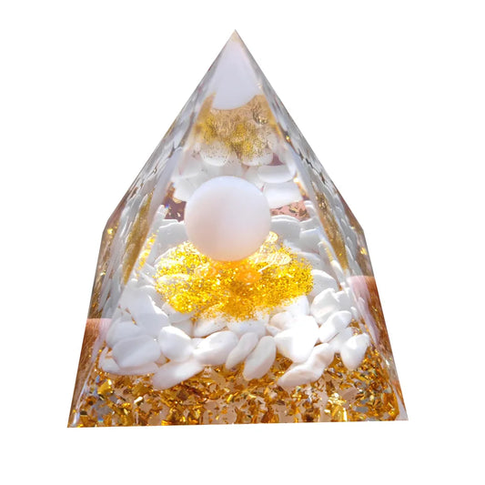 Amethyst Pendulum Orgonite Pyramid – Energy, Protection, Decoration
