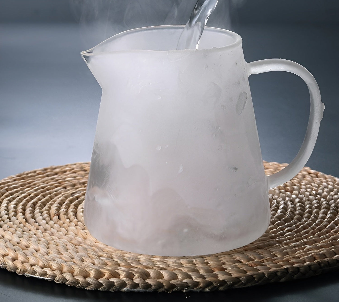 Hand Blown Glass Tea Pot with Stainless Steel Filter & Heat Resistant