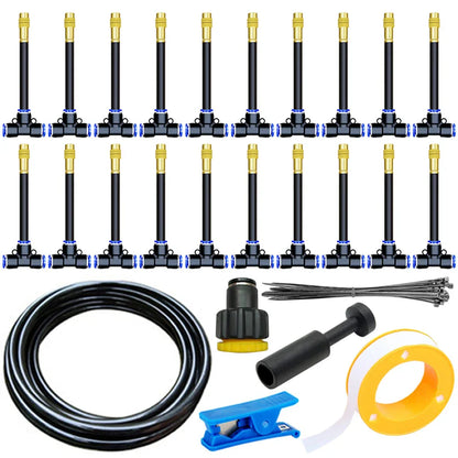 Automatic Irrigation System with 360° Adjustable Spray Head | 0.8 cm Connector