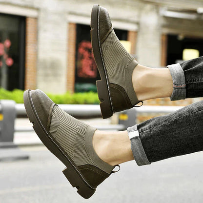 Versatile Soft Leather and Mesh Loafers for Every Occasion