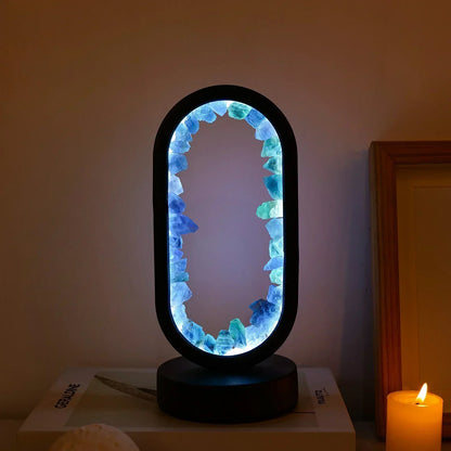 Elegant Natural Crystal Light Fixture – Amethyst Taalita