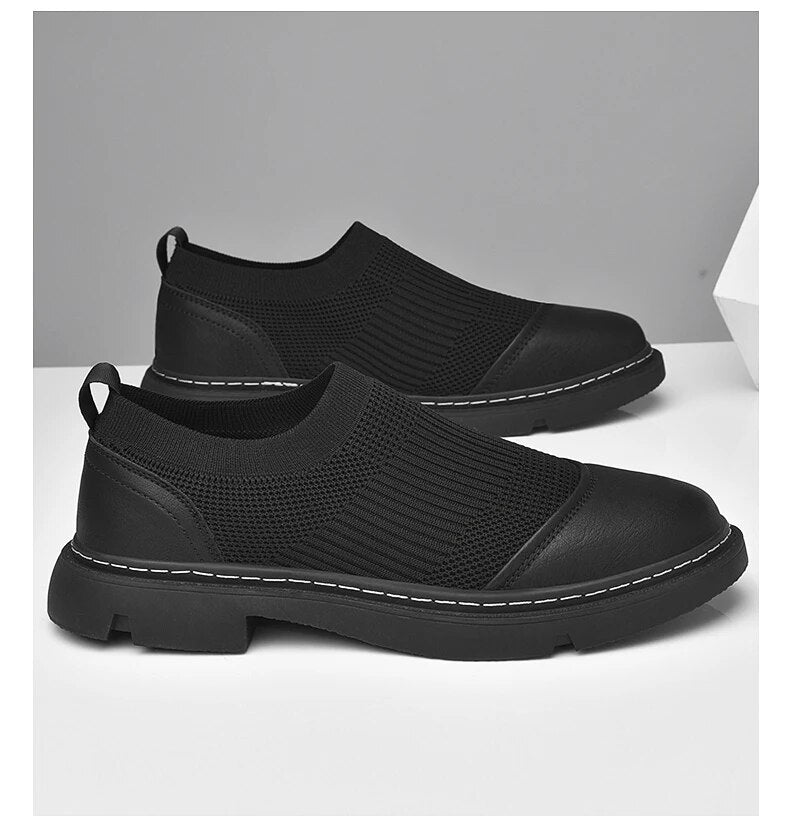 Versatile Soft Leather and Mesh Loafers for Every Occasion