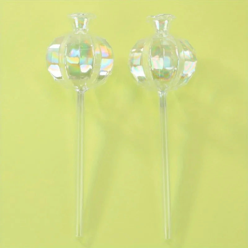 Self-Watering Plant Globes – Glass Set of 2 for Indoor and Outdoor Use