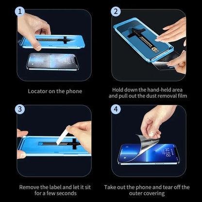 Bubble-Free Screen Shield with Automatic Cleaning
