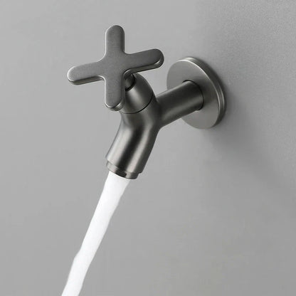 Solid Brass Wall-Mounted Cold Water Faucet