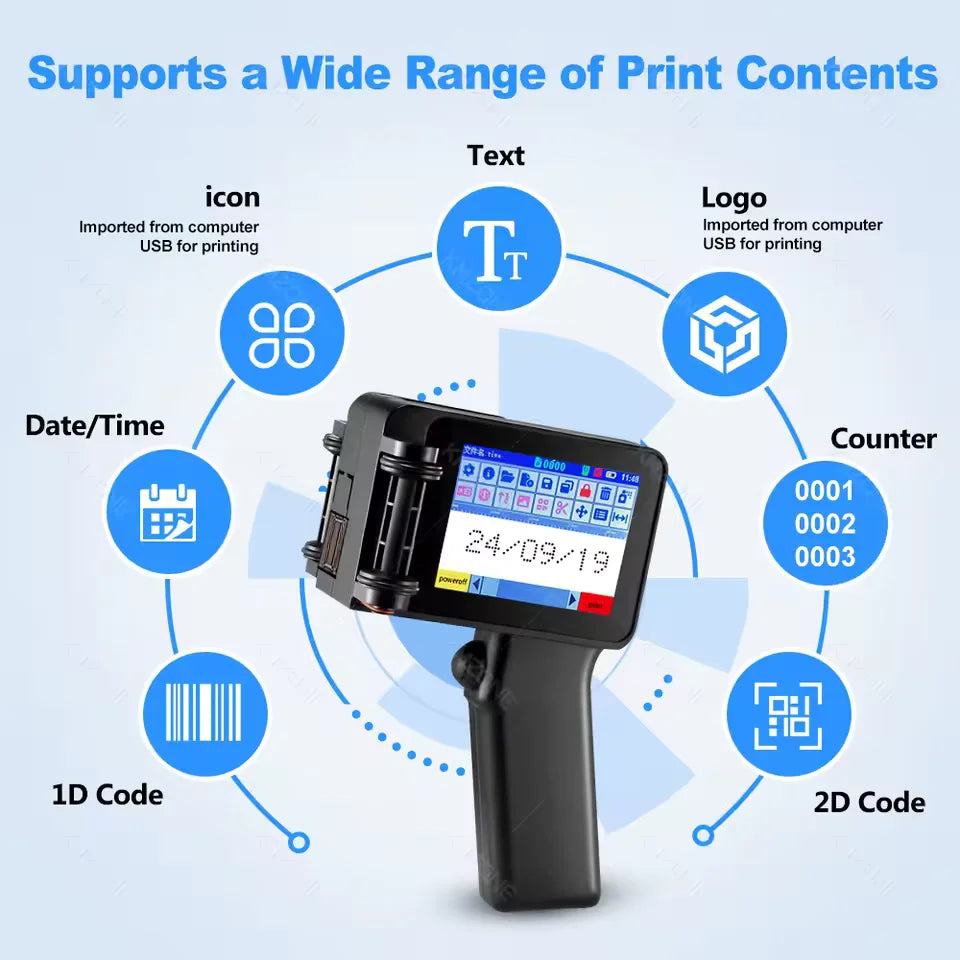 Portable Inkjet Printer | Compact and Versatile Printer for On-the-Go