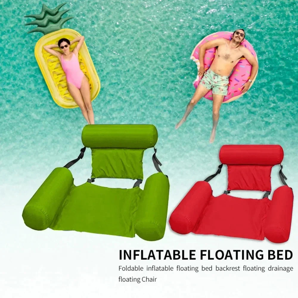 Inflatable and Adjustable Hanging Water Chair for Pool, Beach & Ocean - 100x120 cm