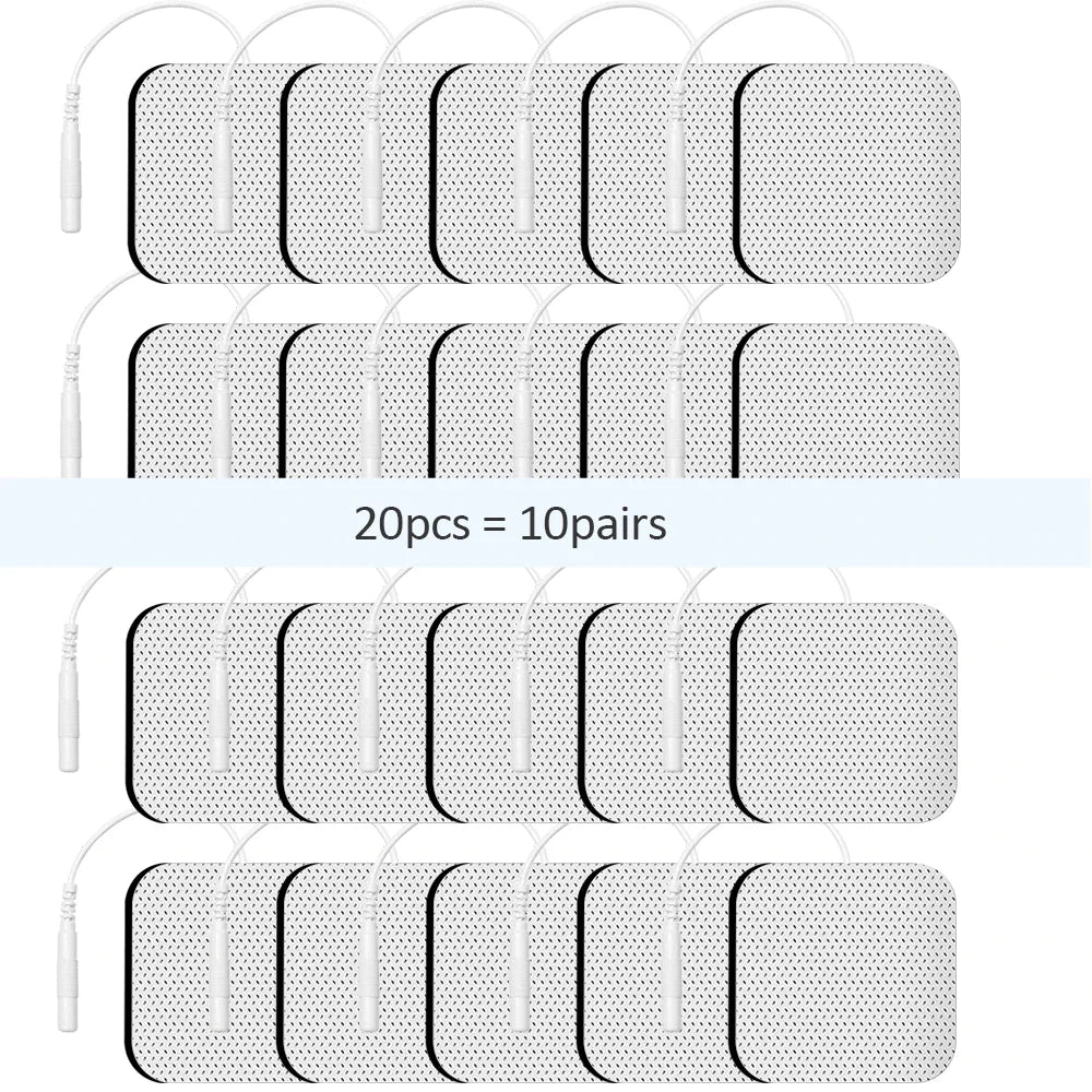 Therapeutic TENS Gel Electrode Pads - Muscle Stimulator Massage Patches for Physiotherapy Relief