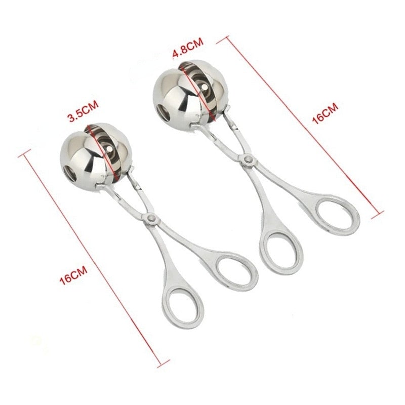 Perfectly Shaped Meatball Maker (+ 1 Bonus Mini Scoop)
