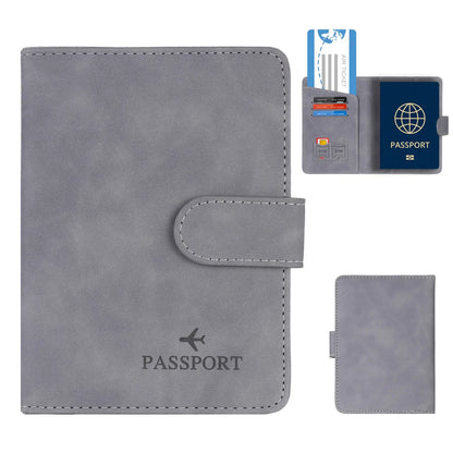 Compact Passport Holder with RFID Protection | Elegant Leather Look for Men & Women